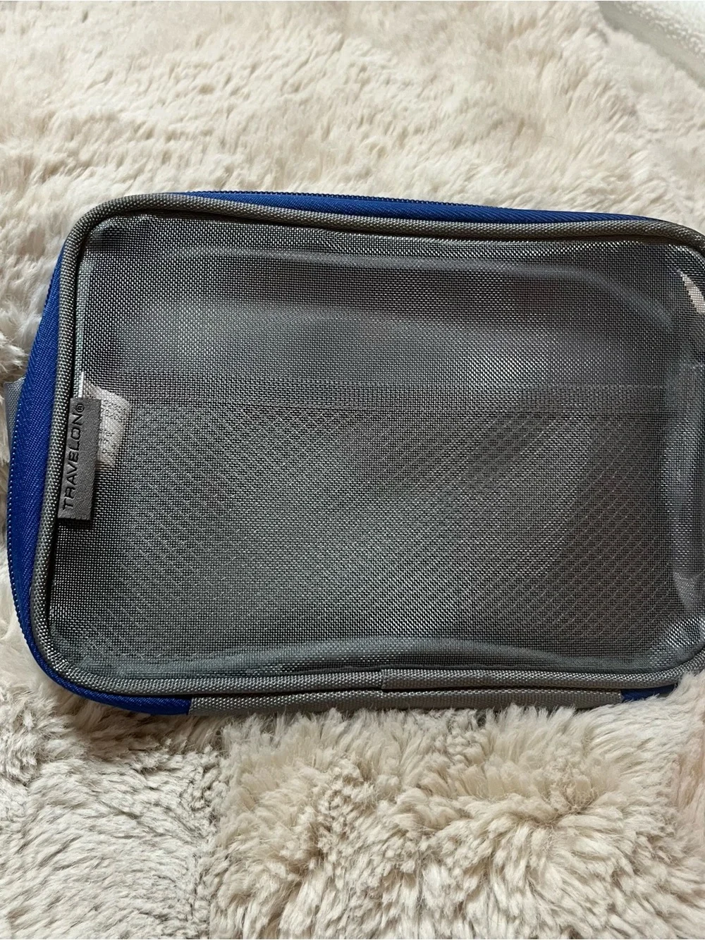 Travelon Blue and Gray Mesh Travel Packing Cube Organizer 02-25